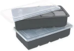 Large Ice Cube Trays 2 Pack,Big Ice Cube Molds with Removable Lids,Easy Release and Stackable Silicone Ice Cube Tray,Make 16 Big Square Ice Cubes for Whiskey,Cocktails